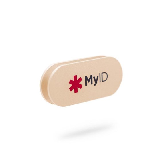 MyID Hive Band w/ Gold MyID Pod - Coral M|L - Picture 8 of 8